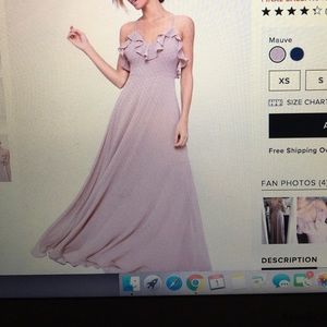 Lulu’s Mauve Bridesmaid Dress (long)
